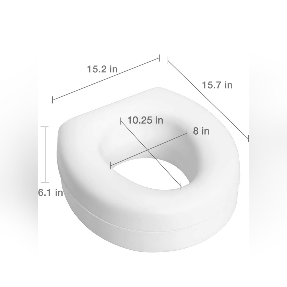 Raised Toilet Seat for round toilet.